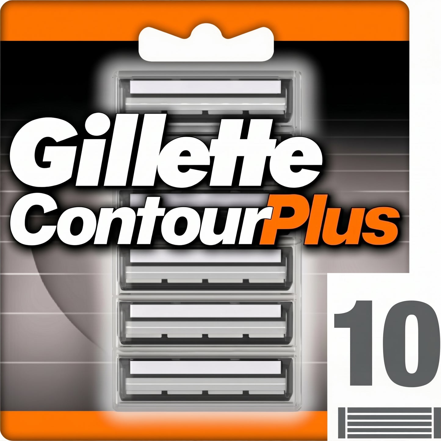 Gillette Contour Plus Ersatzklingen für Rasierer – 10 Klingen